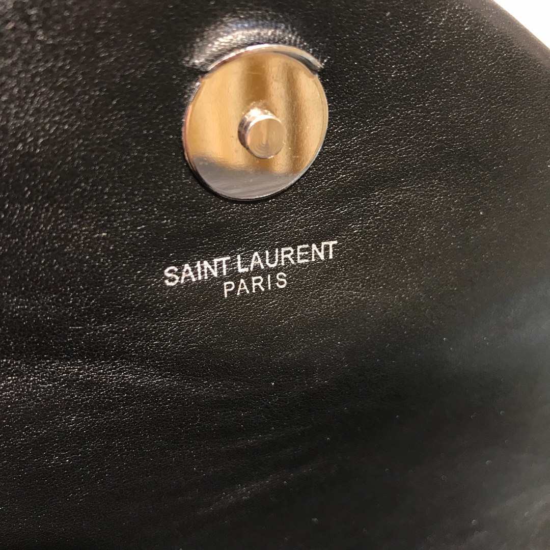 Saint Laurent Loulou Puffer Lambskin Backpack Black 466517 